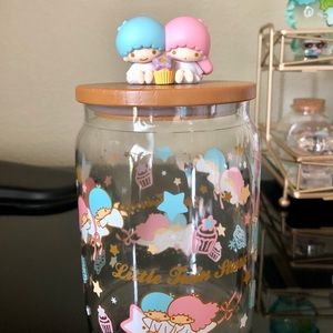 Little Twin Stars Glass Container